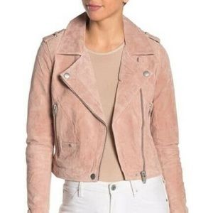 Blush Pink Leather Jacket
